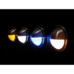 Leuchte LED M9 - aus gebürstetem Edelstahl - Farbe nach Wahl