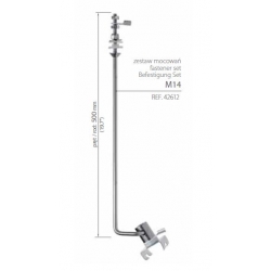 M14 Befestigung Set Ref: 42612 Ein vorgefertigtes Set von Elementen zum Aufhängen und zur Stromversorgung an einer Seite einer leichten Leuchte.