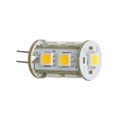 LED Leuchtmittel G4 12V 2.4W 5050 x12 150lm Warm White - Round