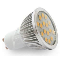 LED Lampe - 16 - 5630 SMD - GU10 Weiß warm - 6W CCD Wandler - 480lm
