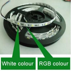 Farbige LEDs an der Decke - RGB + kaltweiß - IP63