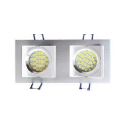 Halogen Leuchte, LED, Treppe, RES-8363x2 Aluminium-Vierkant-Bewegung
