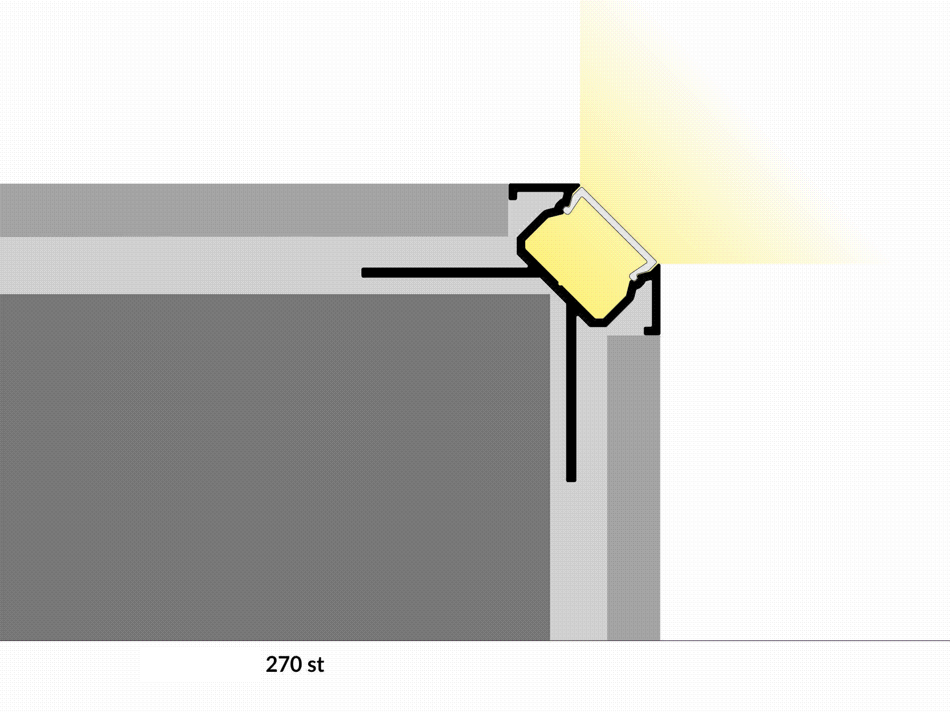 Profile do montażu podpłytkowego, under-tile mounting, Fliesenprofile